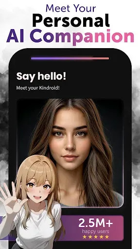 Скриншот 1 — Kindroid: Your Personal AI