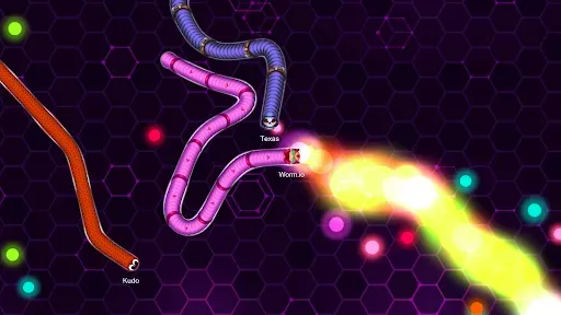 Скриншот 2 — Worm.io - Snake & Worm IO Game