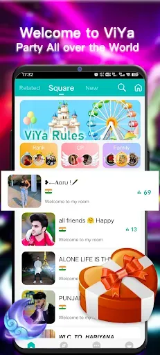 Скриншот 7 — ViYa - Group Voice Chat Rooms