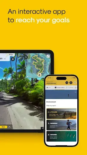 Скриншот 3 — Kinomap: Ride Run Row Indoor