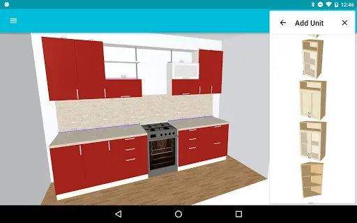 Скриншот 2 — Моя Кухня: 3D Планировщик