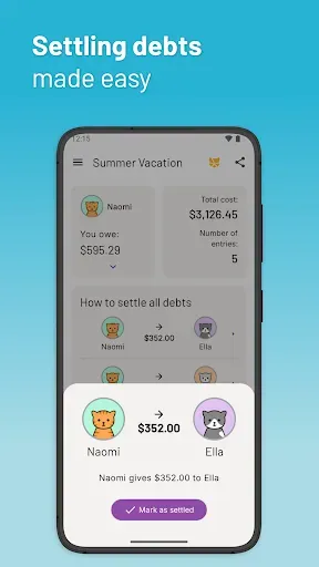 Скриншот 3 — Kittysplit: Bills & cost split