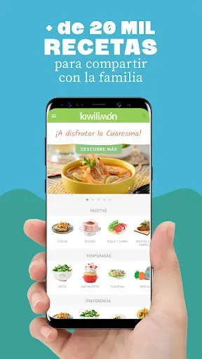 Скриншот 1 — Recetas Kiwilimón