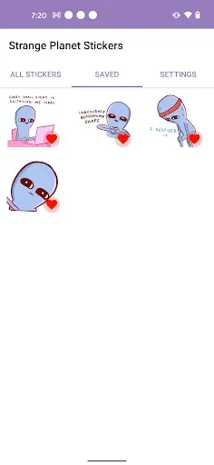 Скриншот 3 — Strange Planet Stickers