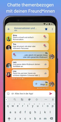 Скриншот 3 — Klubraum – Vereinsapp & Orga