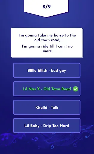 Скриншот 2 — Guess the Song Quiz 2025