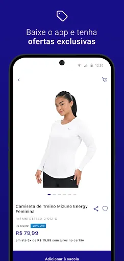 Скриншот 4 — Mizuno App: Tênis e muito mais