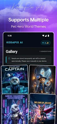 Скриншот 3 — KodaPix AI - Pet Heros AI