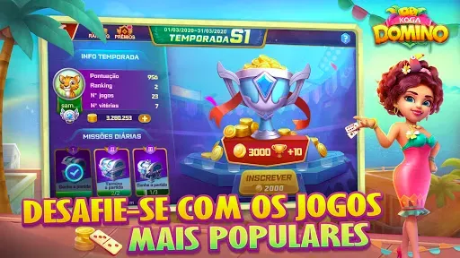 Скриншот 2 — KOGA Domino-Clássico de Dominó