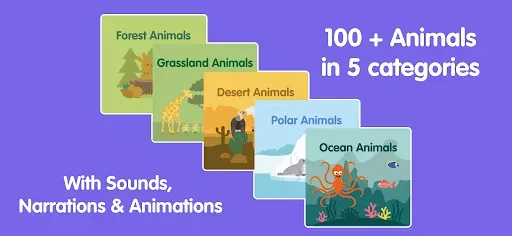 Скриншот 3 — Learn Animals for Kids