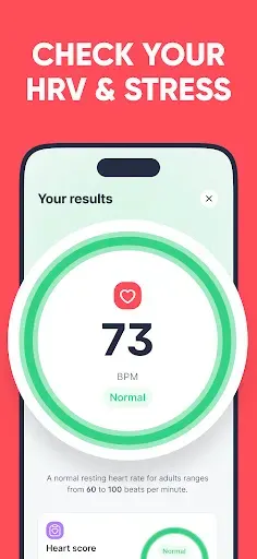Скриншот 2 — HeartUp - Monitor Heart Rate