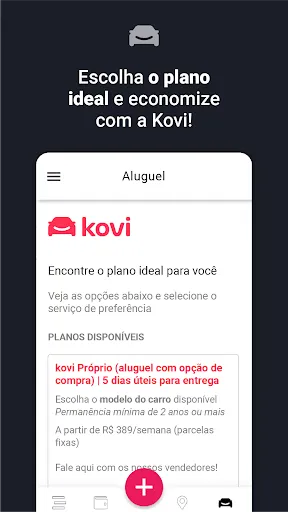 Скриншот 2 — Kovi - Alugue e compre carros