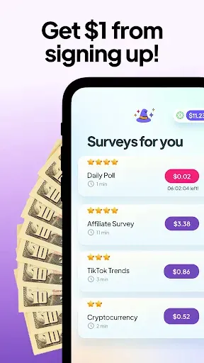 Скриншот 1 — SurveyMagic - Surveys For Cash