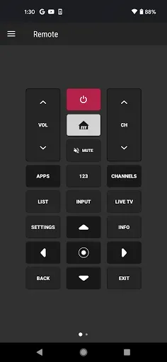 Скриншот 1 — Smartify - пульт для LG TV