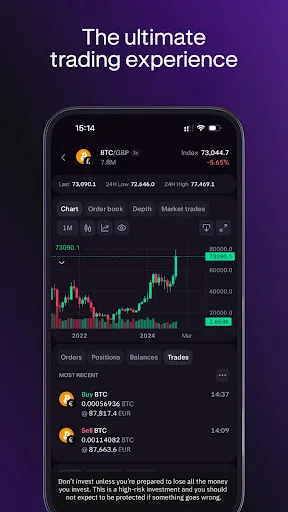 Скриншот 3 — Kraken Pro: BTC Crypto Trading