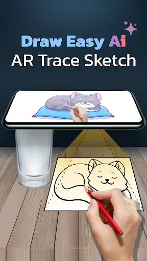 Скриншот 1 — Draw Easy AI: AR Trace Sketch