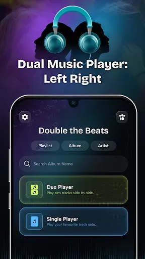 Скриншот 1 — Dual Music Player: Left Right