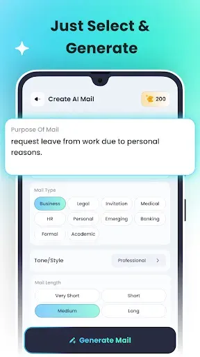 Скриншот 2 — AI Email Writer