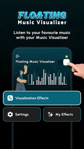 Скриншот 1 — Floating Music Visualizer