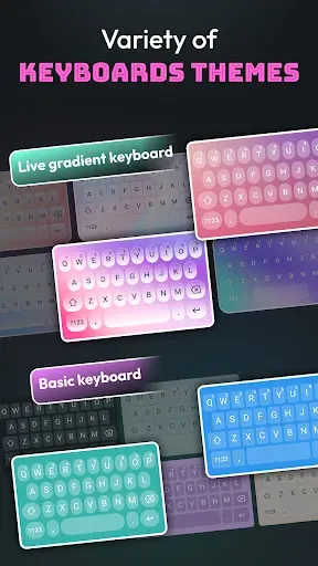 Скриншот 2 — Keyboard Themes Fonts & Social