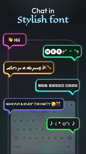 Скриншот 3 — Keyboard Themes Fonts & Social