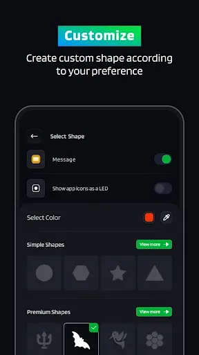 Скриншот 5 — App Notification Edge Lighting