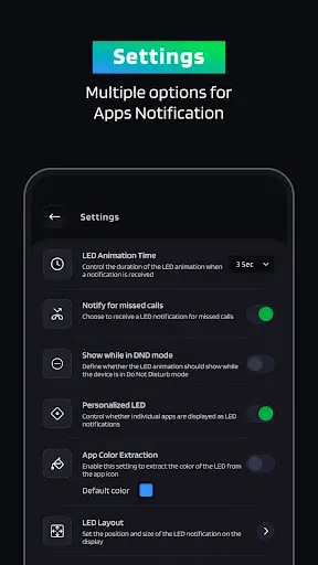 Скриншот 6 — App Notification Edge Lighting