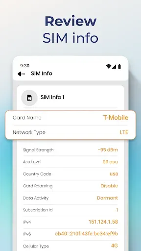Скриншот 4 — Network Wi-Fi Info & SIM Tools