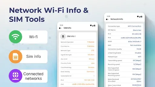 Скриншот 7 — Network Wi-Fi Info & SIM Tools