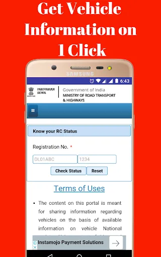 Скриншот 4 — RTO Vehicle Information App