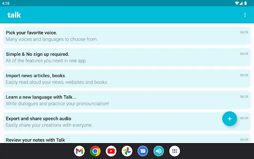 Скриншот 6 — Talk: Text to Voice