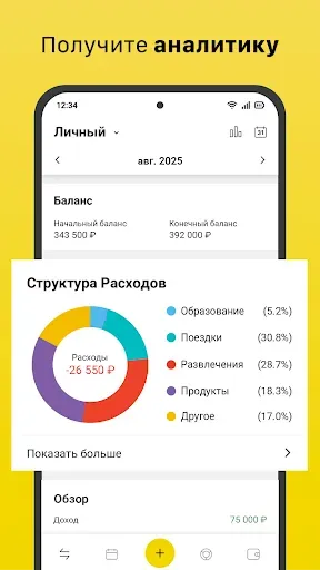 Скриншот 2 — Денежный менеджер
