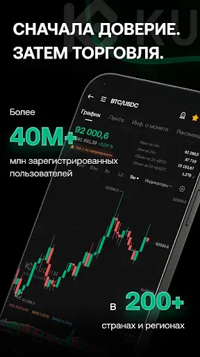 Скриншот 1 — KuCoin: Покупка Bitcoin