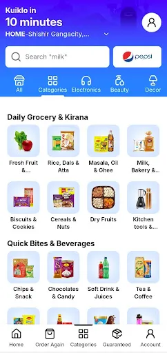 Скриншот 6 — Kuiklo: Grocery In 10 Minutes