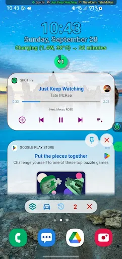 Скриншот 1 — Notification Widget