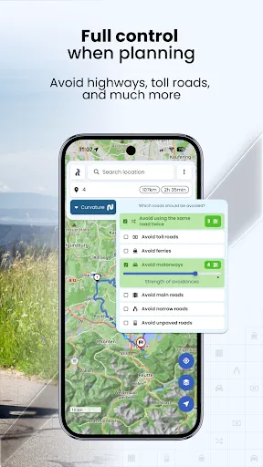 Скриншот 5 — Kurviger Motorcycle Navigation