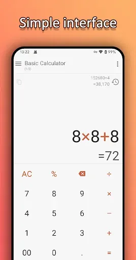 Скриншот 1 — Calculator+ with Unit Convert