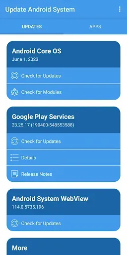 Скриншот 1 — Update Android System