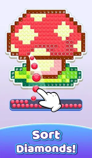 Скриншот 1 — Diamond Coloring: Sort Puzzle
