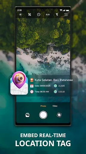 Скриншот 1 — GPS Camera And Timestamp