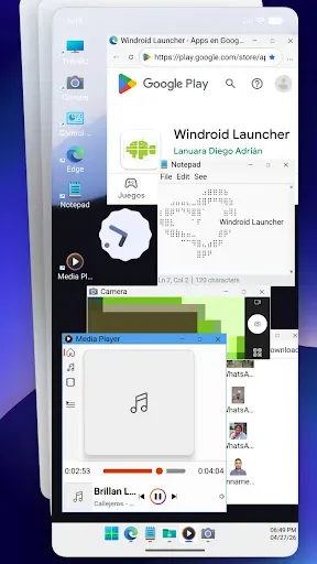 Скриншот 1 — Windroid Launcher