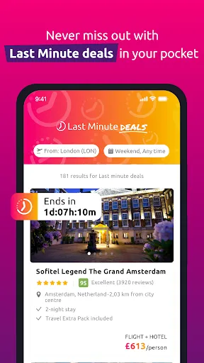 Скриншот 3 — lastminute.com: holiday travel