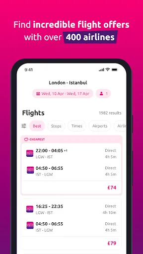 Скриншот 4 — lastminute.com: holiday travel