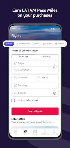 Скриншот 2 — LATAM: Flights, Hotels, Cars