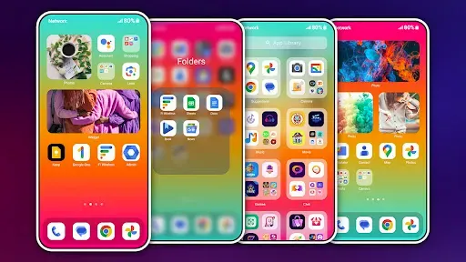 Скриншот 4 — HiPhone Launcher OS Phone:Fast