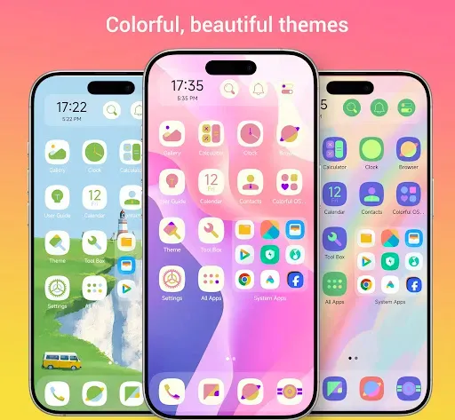 Скриншот 2 — Colorful OS Launcher: Themes