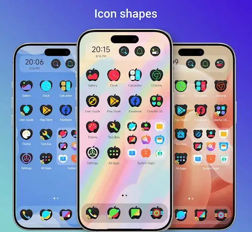 Скриншот 4 — Colorful OS Launcher: Themes