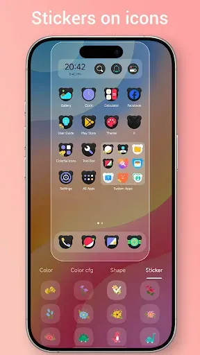 Скриншот 5 — Colorful OS Launcher: Themes