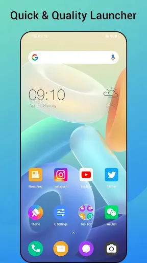 Скриншот 1 — Quick Launcher for Android 16