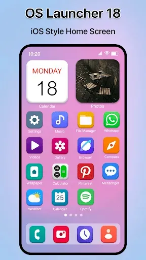 Скриншот 2 — OS Launcher 18 - iLauncher OS